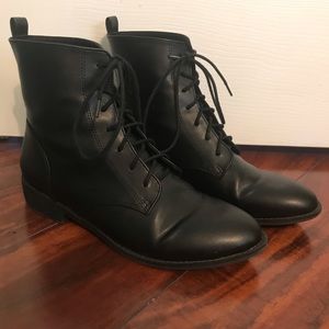 H&M Black Lace Up Ankle Boots